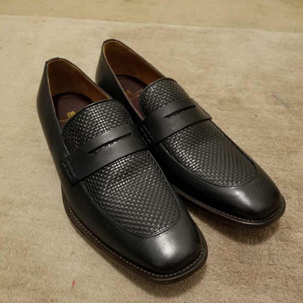 Bruno Magli Navy Loafers